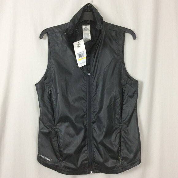 Under Armour Vest Storm All Seasons Athlete Performance Black NWT M Gift For Her - Picture 3 of 8